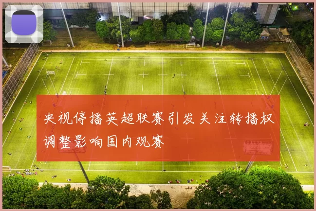 央视停播英超联赛引发关注转播权调整影响国内观赛